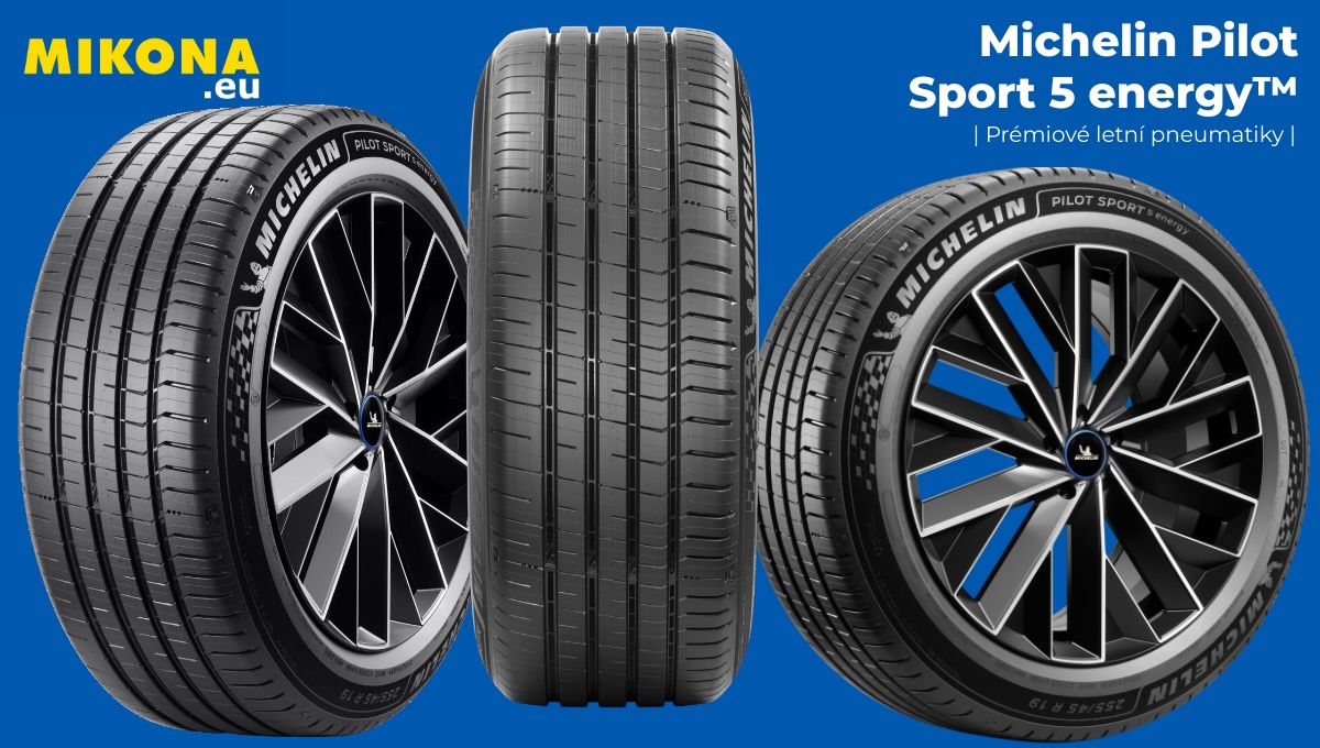 Michelin Pilot Sport 5 Energy – UHP letní pneumatika, boční pohled a detail dezénu